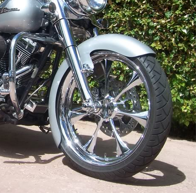 Front fender universal 139 mm made of 2 mm steel