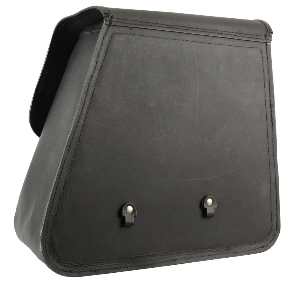 Saddlebag "Boston" 28 litres with bracket 180 mm suitable for HD Softail+Cruiser - left