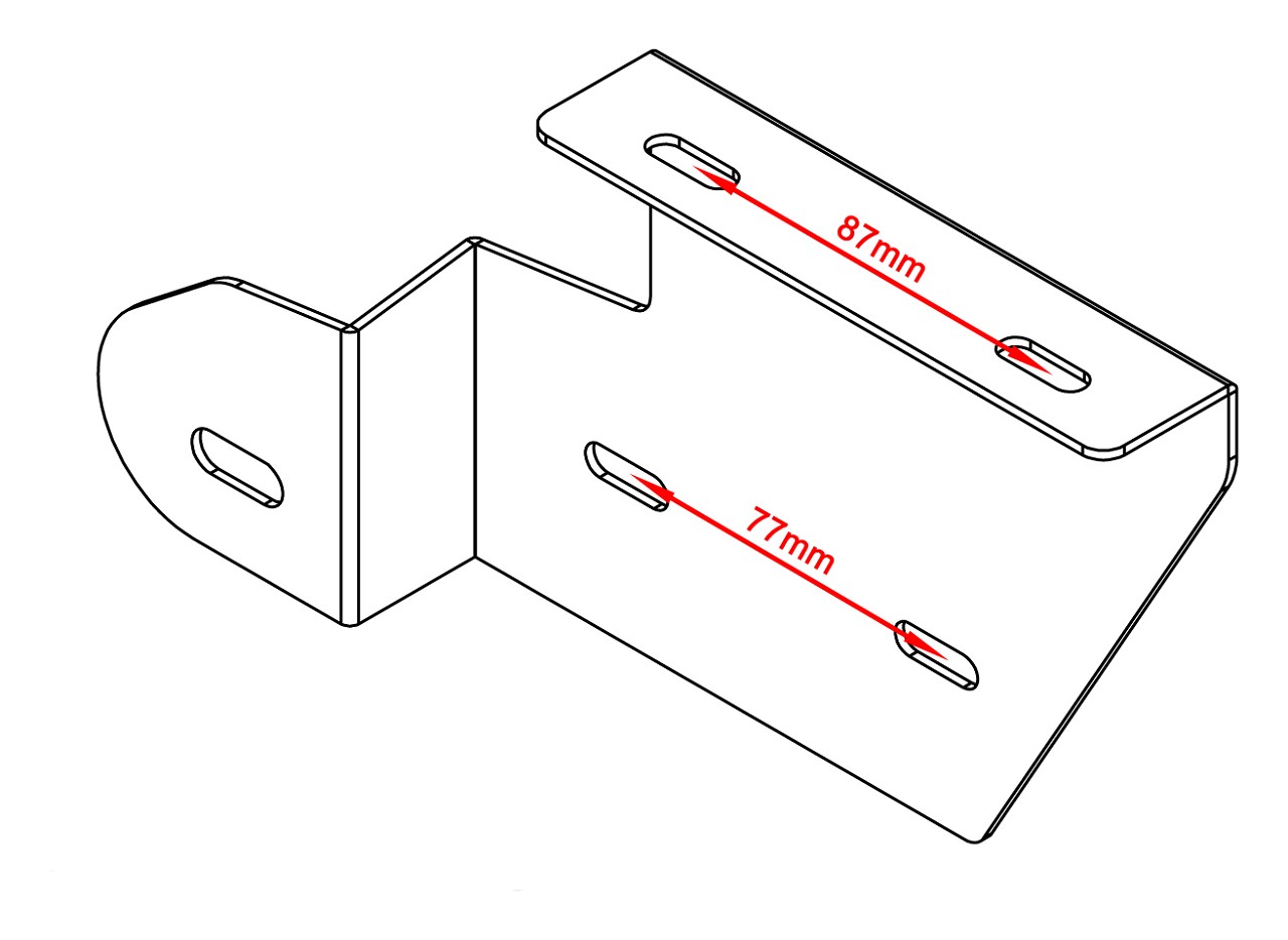 Satteltaschenhalter passend für HD Dyna mit Solositz - links