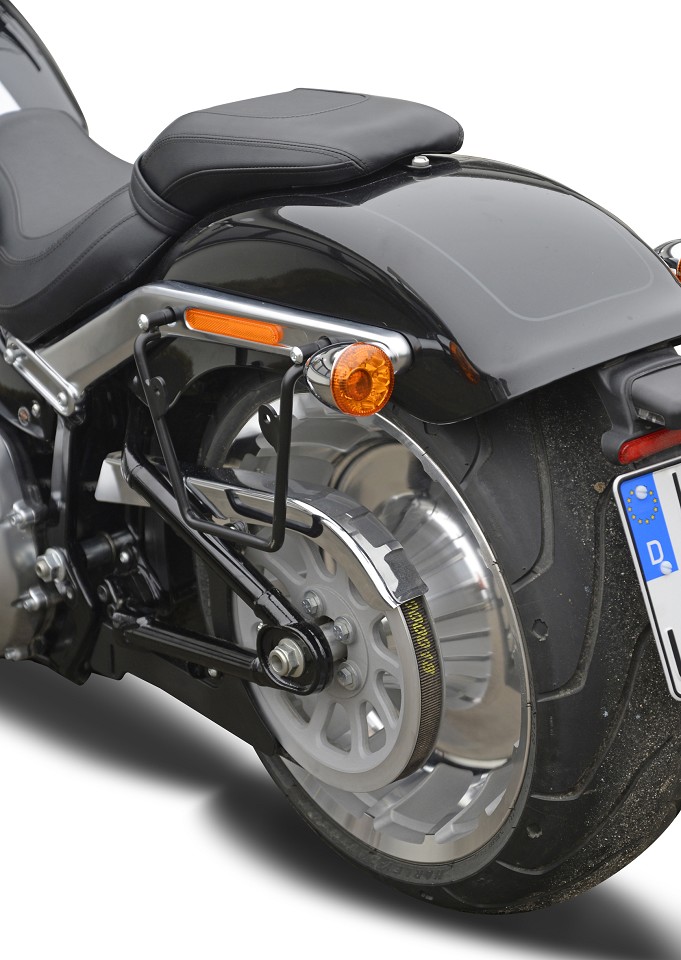 Saddlebag bracket 235 mm suitable for HD Softail+Cruiser - left or right