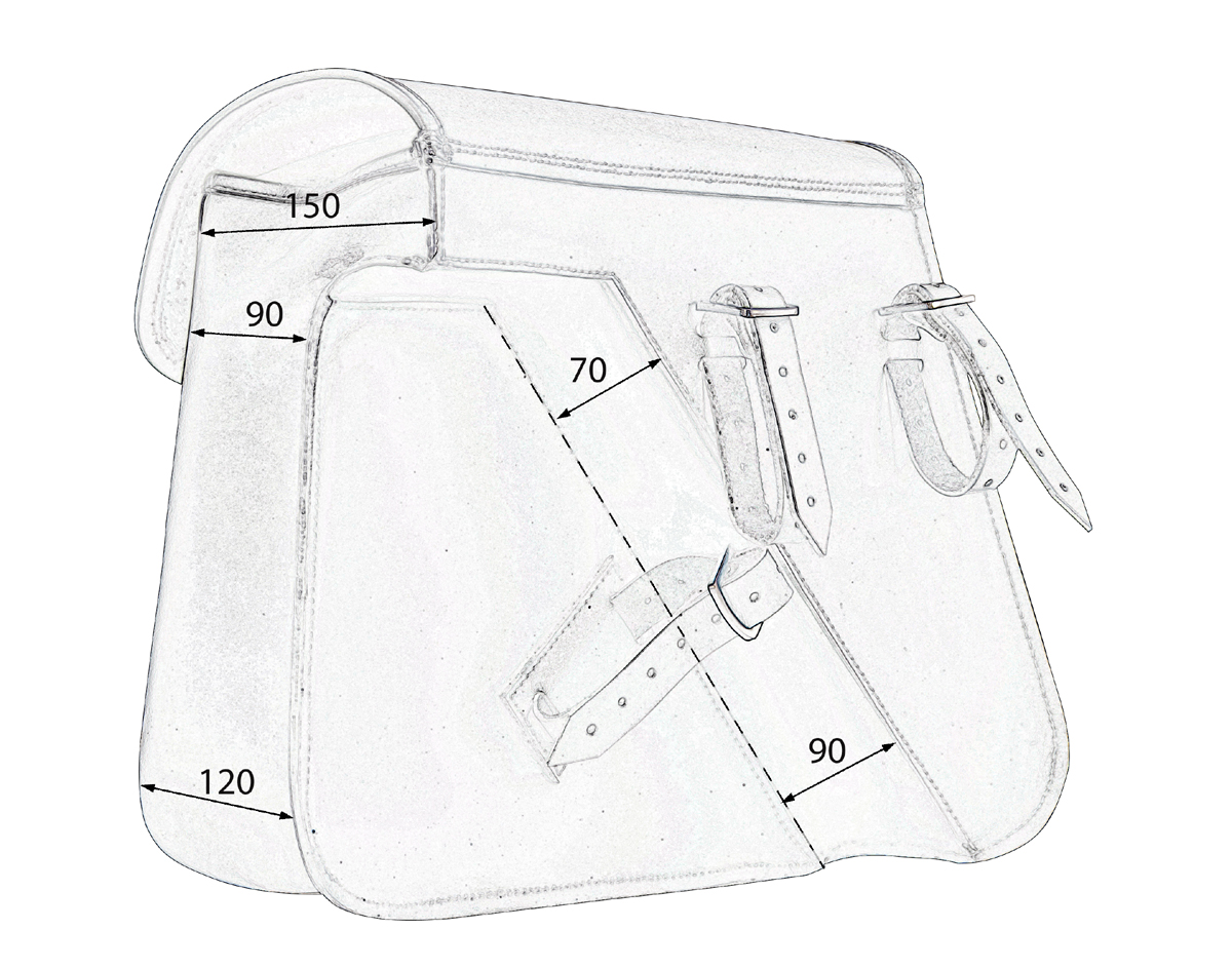 Satteltasche "Seattle" 17 Liter passend für HD Sportster - rechts