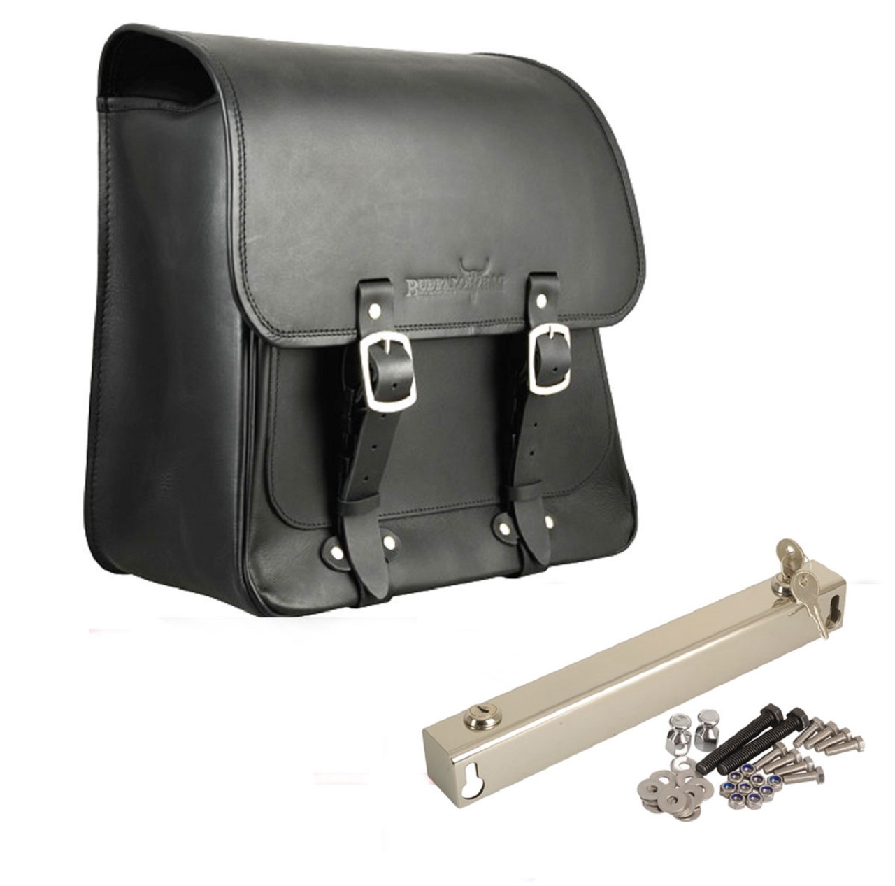 Saddlebag "Boston" 20 litres with bracket suitable for HD Dyna - left