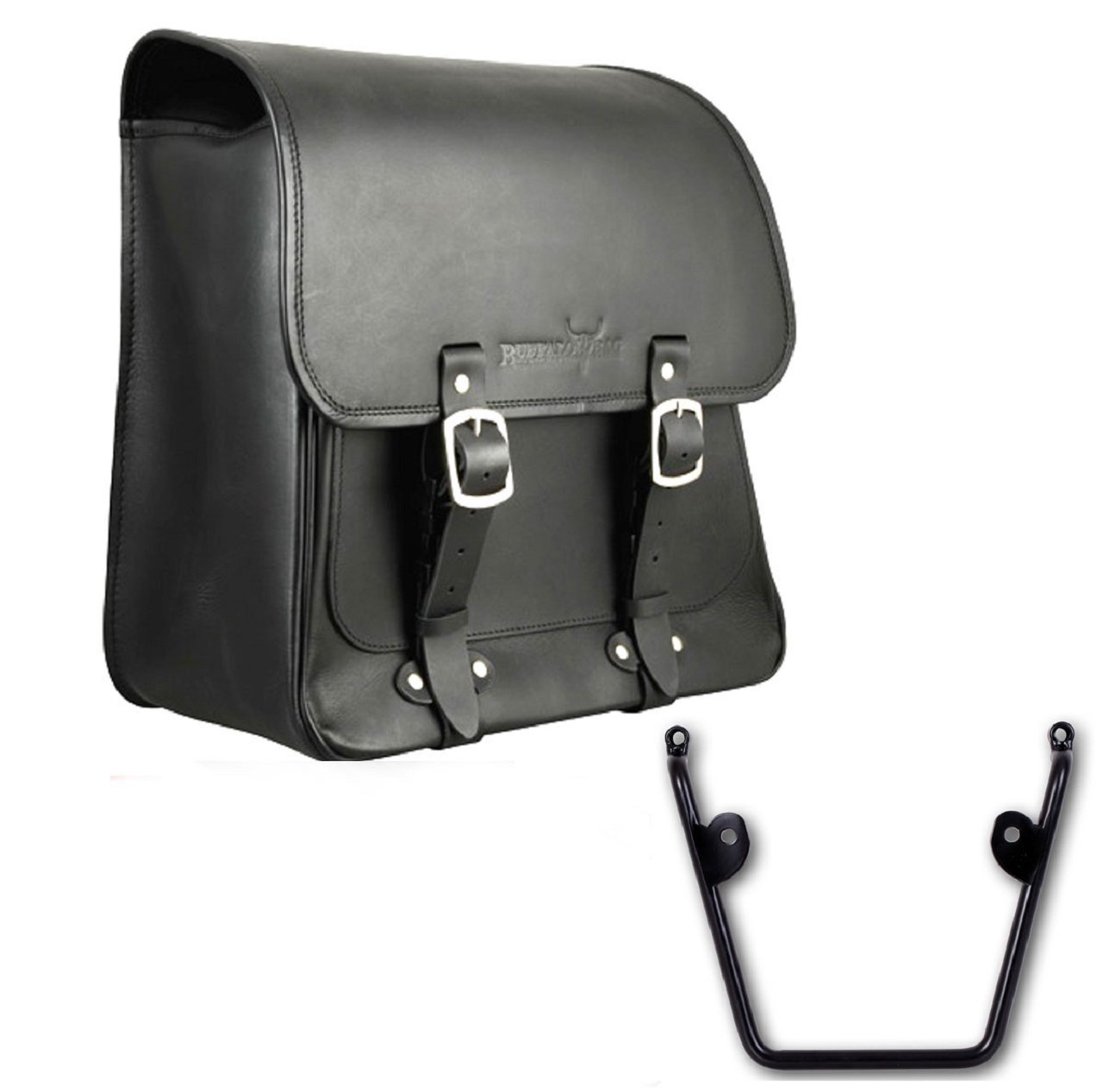 Saddlebag "Boston" 20 litres with bracket suitable for HD Dyna Fat Bob - left