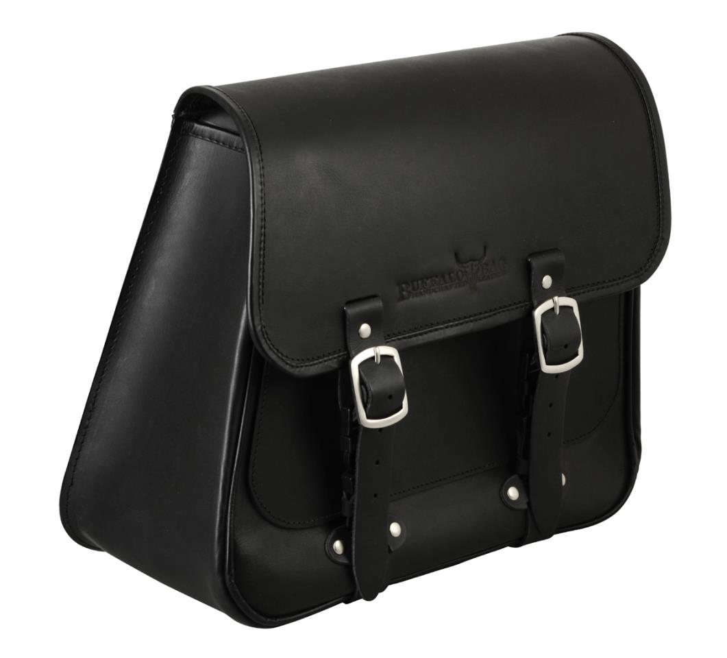 Saddlebag "Boston" 20 litres with bracket 180 mm suitable for HD Softail+Cruiser - right