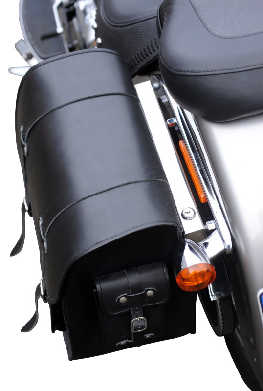 Satteltasche "Frisco" 36 Liter mit Halterung 180 mm passend für HD Softail+Cruiser - links