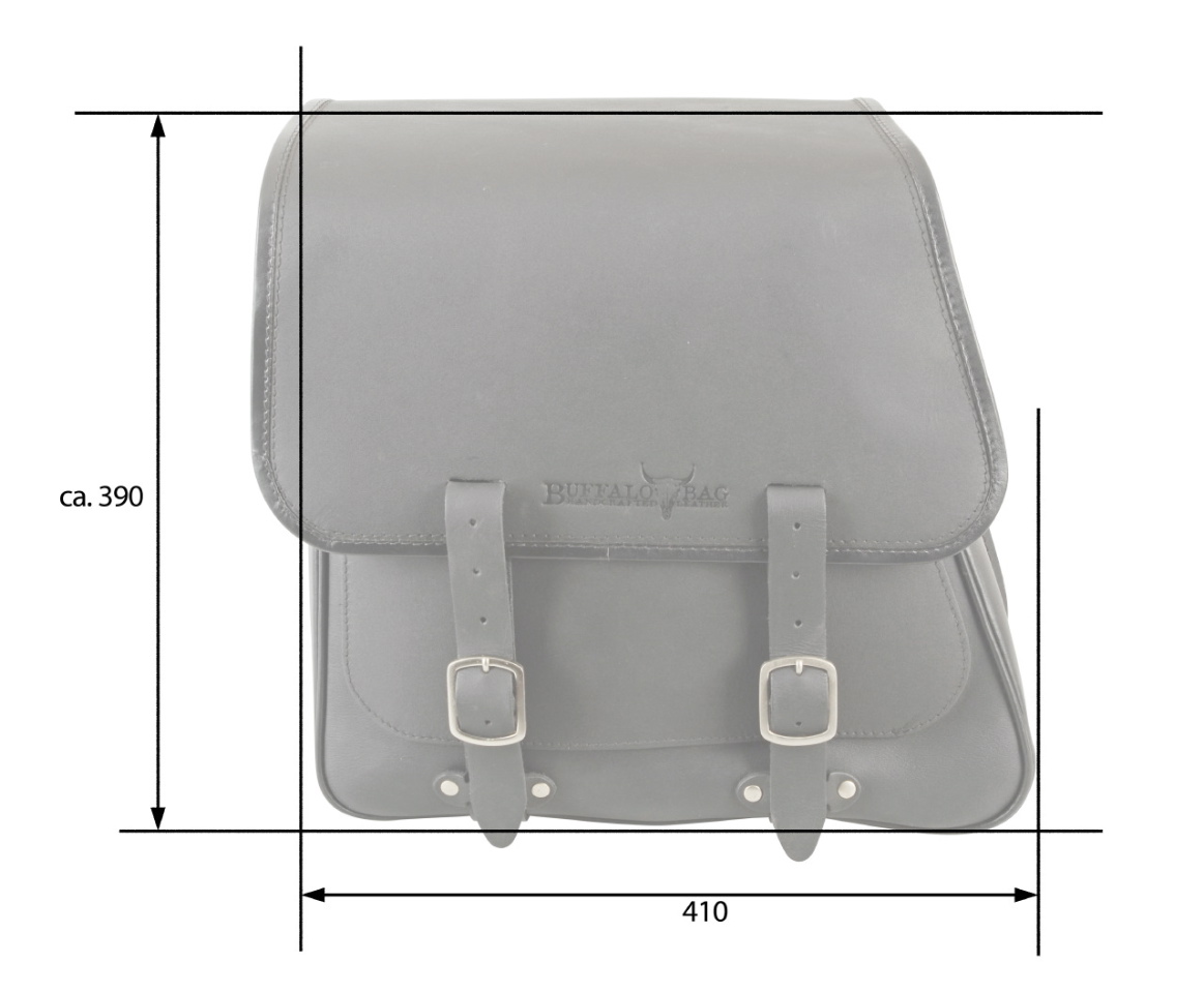 Satteltasche "Boston" 28 Liter mit Halterung passend für Victory Hammer - links