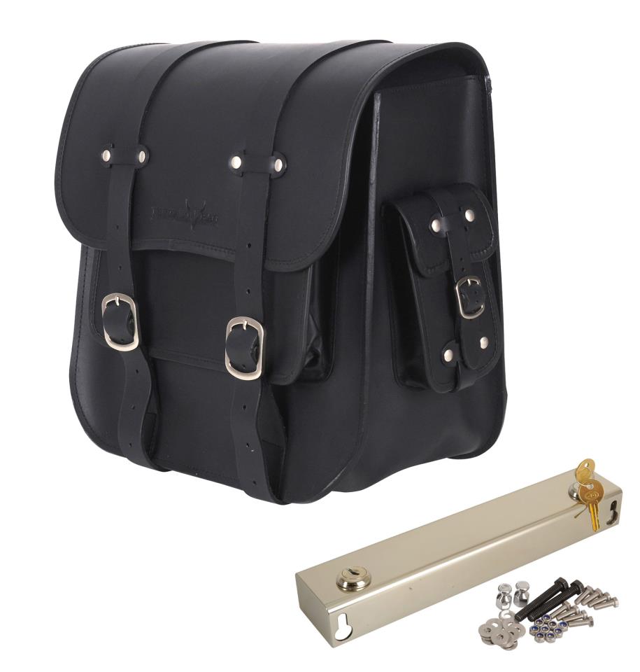 Saddlebag "Frisco" 36 litres with bracket suitable for HD Dyna - left