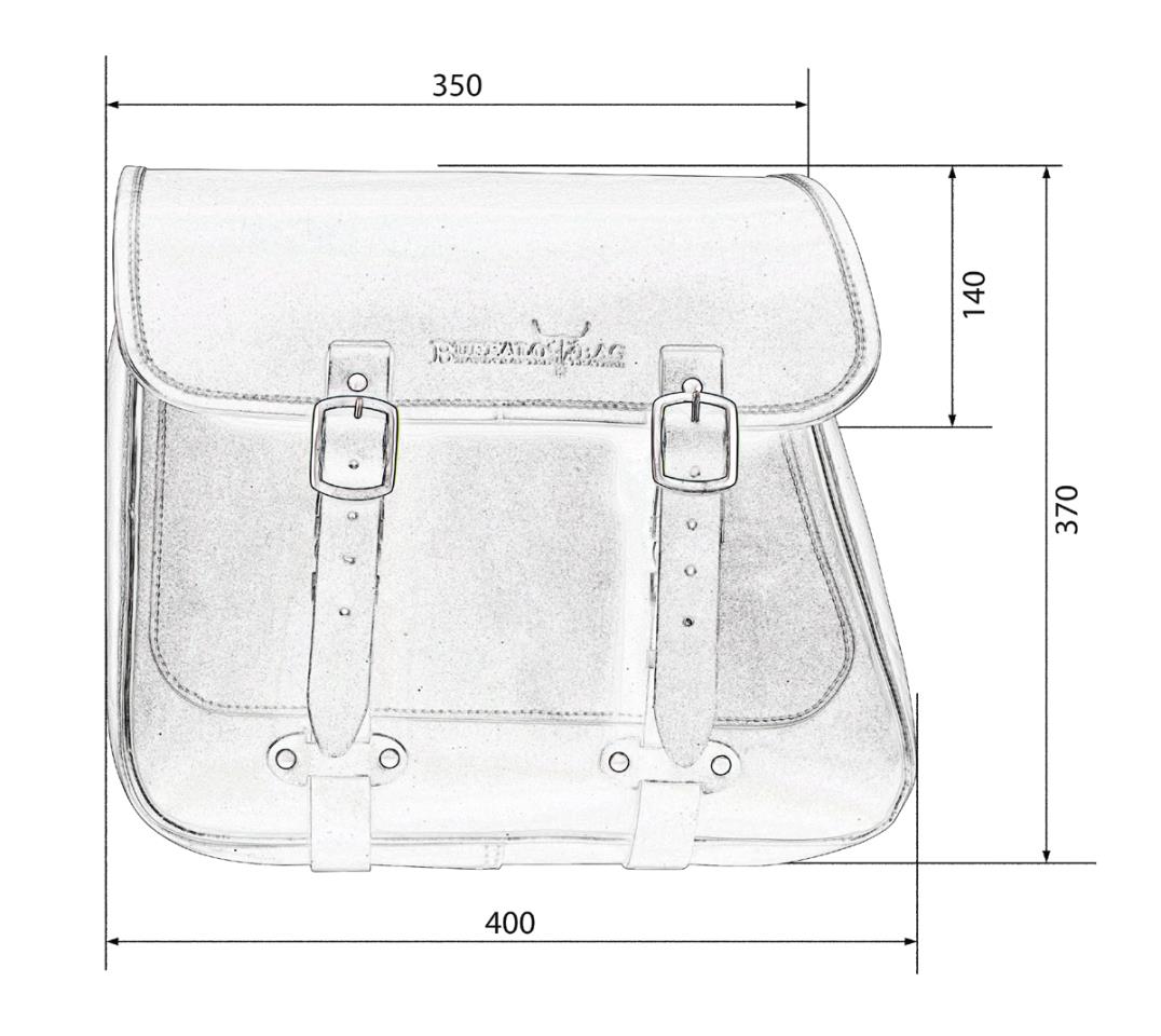 Saddlebag "Seattle" 17 litre suitable for HD Sportster - left