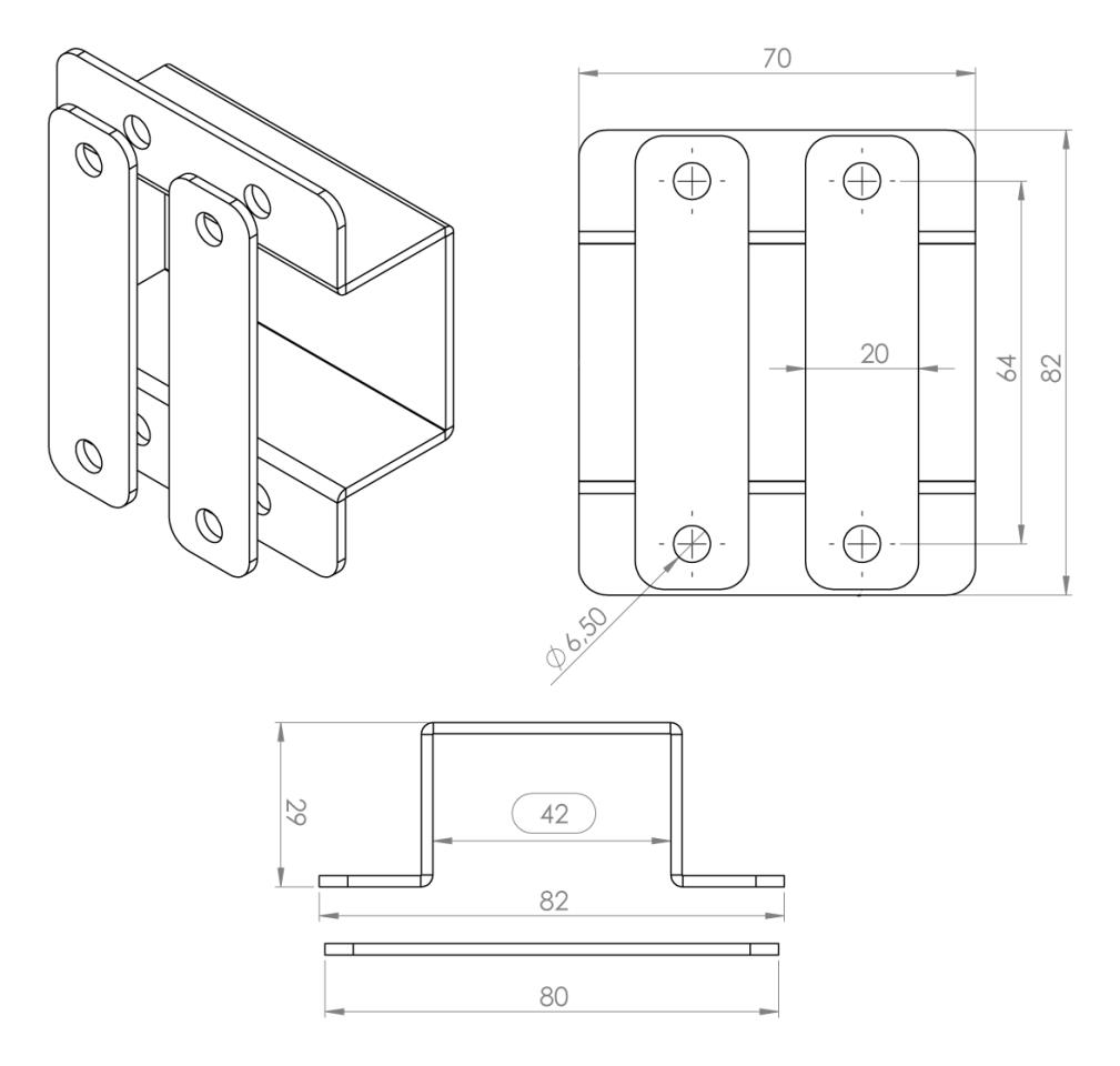 Satteltaschenhalter passend für HD Sportster (2001-2021) - links