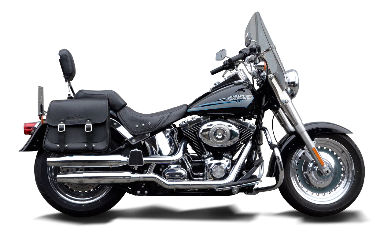 Saddlebag "Boston" 20 litres with bracket suitable for HD Softail Slim + Blackline - right