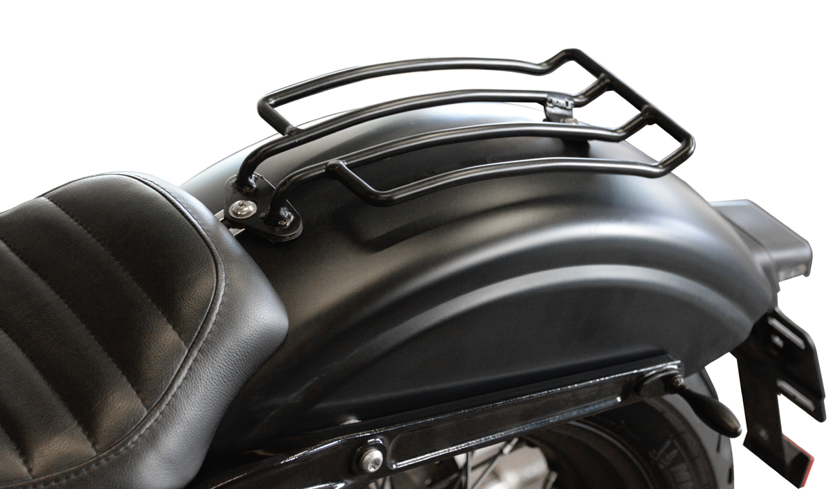 Luggage rack black steel suitable for HD Dyna