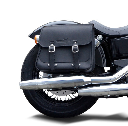 Saddlebag "Boston" 20 litres with bracket suitable for HD Dyna Fat Bob - right