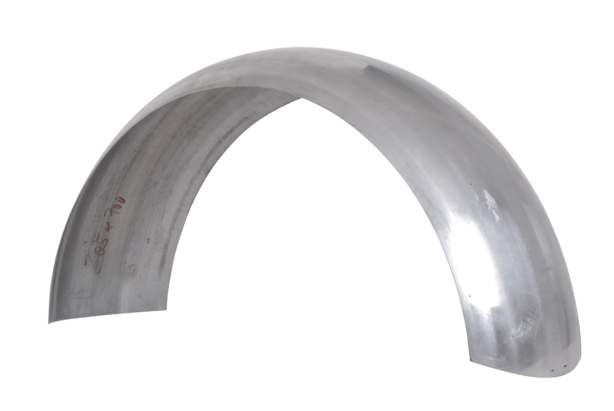 Rear fender universal 200 mm made of 1,5 mm steel