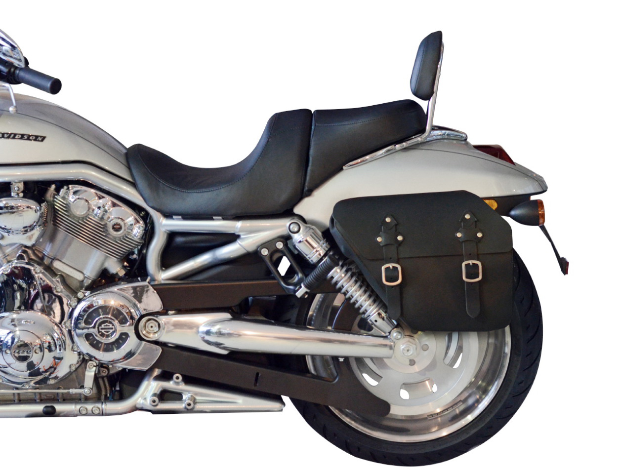 Saddlebag "Toledo" 13 litres with bracket suitable for HD V-Rod (2007-2010) - left