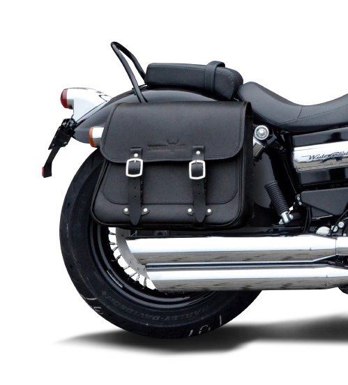 Saddlebag "Boston" 20 litres with bracket suitable for HD Dyna Fat Bob - right