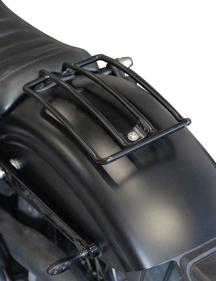 Luggage rack black steel suitable for HD Dyna