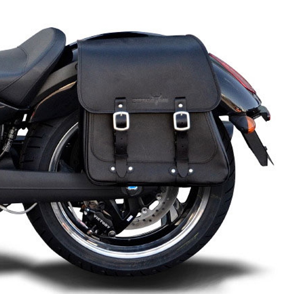 Saddlebag "Boston" 28 litres with bracket suitable for Victory Judge - left