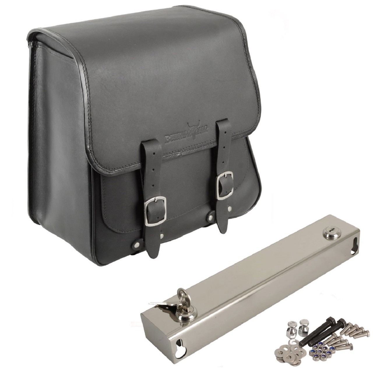 Saddlebag "Boston" 28 litres with bracket suitable for HD Dyna - left